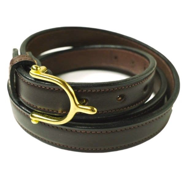 TORY LEATHER トリーレザー アメリカ製 ENGLISH BRIDLE LEATHER EQUESTRIAN INSPIRED BELT ブライドルレザーナローベルト 2348 34 HAVANA ブラウン MADE IN USA Y字型バックル