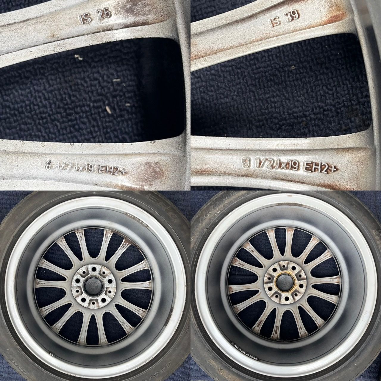 BMW 7シリーズ F01/F02/F03/F04 5シリーズ F07 純正 19インチ ホイール 