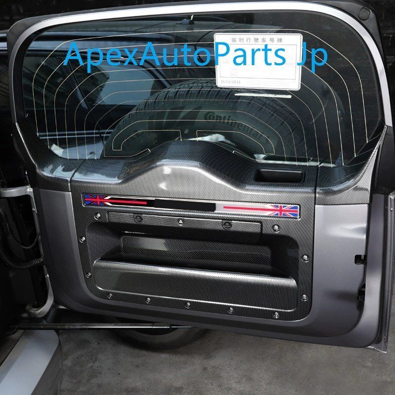 知識 20-24 ランドローバー ニューディフェンダー トランク テールゲート プロテクション パネル キズ防止 キックガード 改造 パー