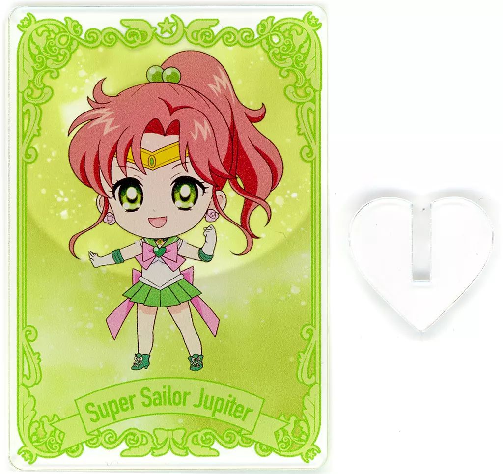 中古】雑貨 スーパーセーラージュピター 「美少女戦士セーラームーン セーラームーンストアアクリルカードコレクションちびキャラアートコンプリート