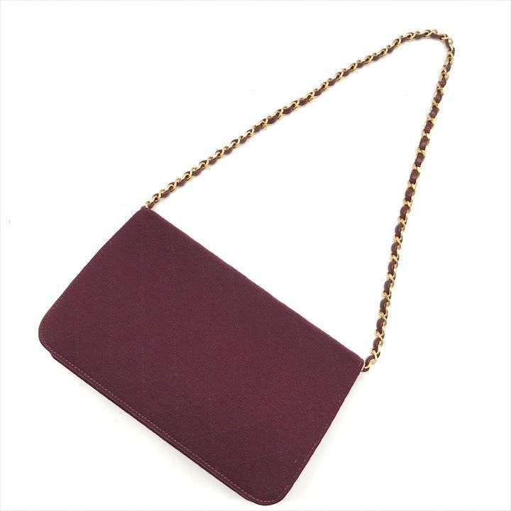 美品 CHANEL シャネル ココマーク マトラッセ コットン プッシュロック