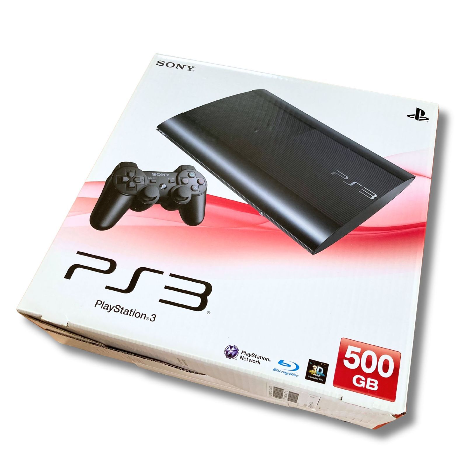 PlayStation3 本体 CECH-4000C 500GB スーパー スリムモデル 初期化済 ソフト２点付属