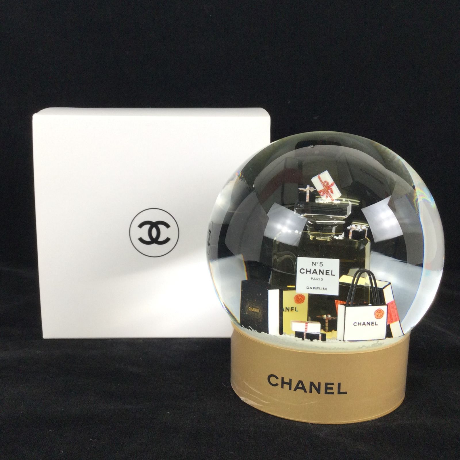 1209 M1010936732 CHANEL シャネル VIP限定品 スノードーム ノベルティ 100周年 No.5 インテリア 箱付き - メルカリ