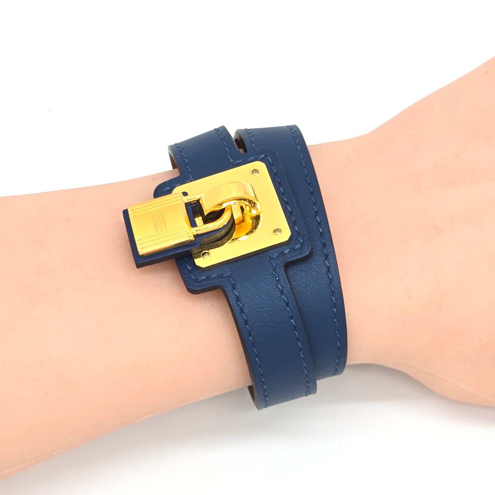 HERMES エルメス オーケリー ドゥブルトゥール レザー ブレスレット 2 