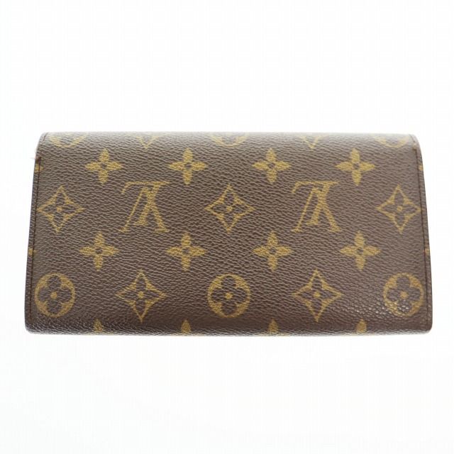 ルイヴィトン LOUIS VUITTON モノグラム ポルトフォイユ サラ 二つ折り 長財布 M 61734 茶 ブラウン ブランド古着ベクトル 250929