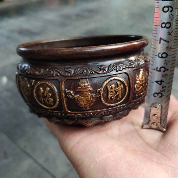 銅器  灰皿  祥雲紋香炉  茶寵 香道具  工芸品  美術品  置物 銅器 灰皿 祥雲紋香炉 茶寵 香道具 工芸品 美術品 置物 - メルカリ
