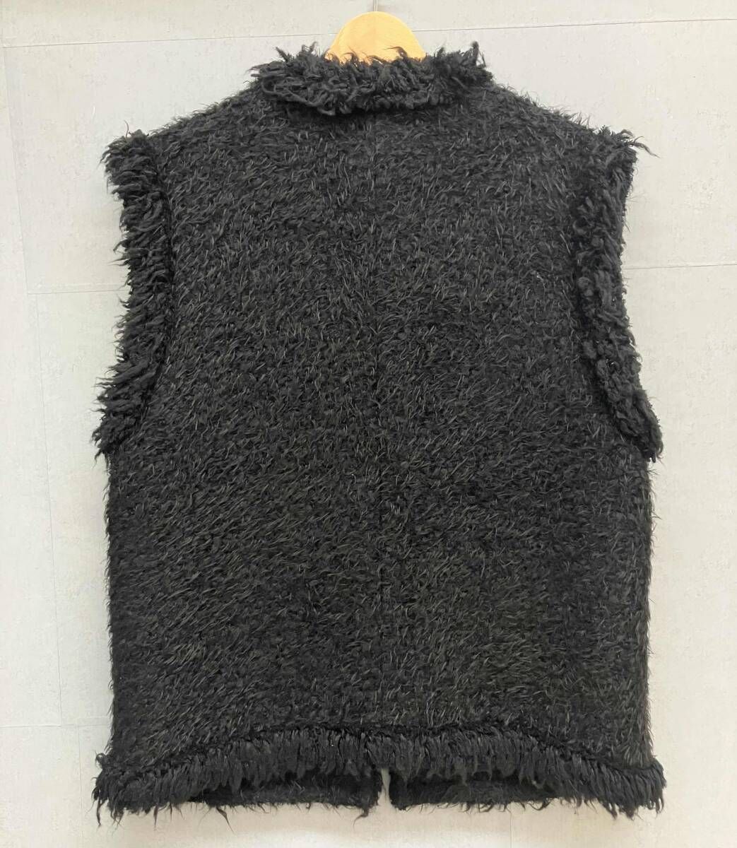 UNITED ARROWS - UNITED ARROWS ユナイテッドアローズ シャギーツイードベスト 1522-144-2929 ブラック 36 UNITED ARROWS - UNITED ARROWS ユナイテッドアローズ シャギー