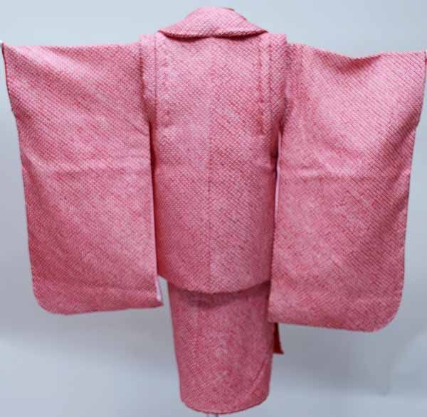 七五三 三歳 三才 3才 3歳 女児 女の子 正絹 総絞り 被布着物