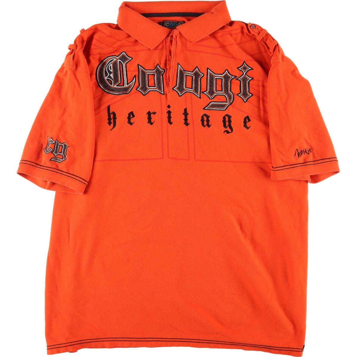 COOGI/クージー BASICS ロゴ オーバーサイズ半袖ニット【XL】【MKNA75101】 COOGI 半袖シャツ サイズL クージー