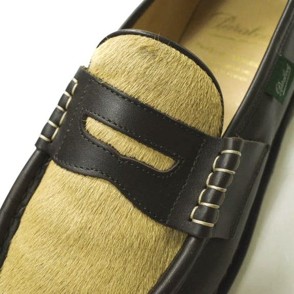 PARABOOT x DROLE DE MONSIEUR パラブーツ ドロールドムッシュ 別注 フランス製 世界15店舗限定 LOAFER ハラコ ローファー 42(26-27cm) MARRON(BROWN) REIMS ランス シューズ g16774 - メルカリ