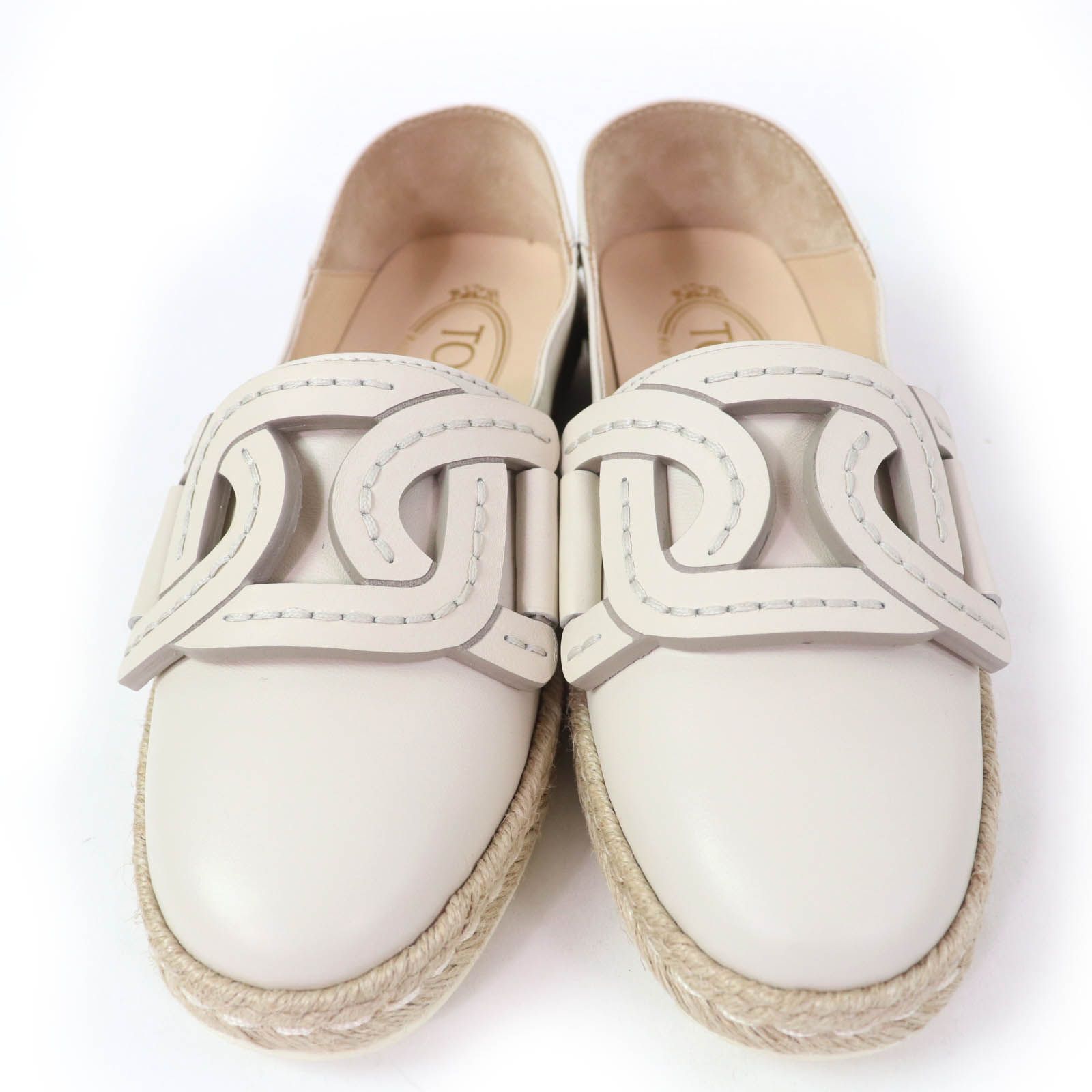 未使用品☆TOD'S トッズ KATE ケイト 2WAY エスパドリーユ レザー