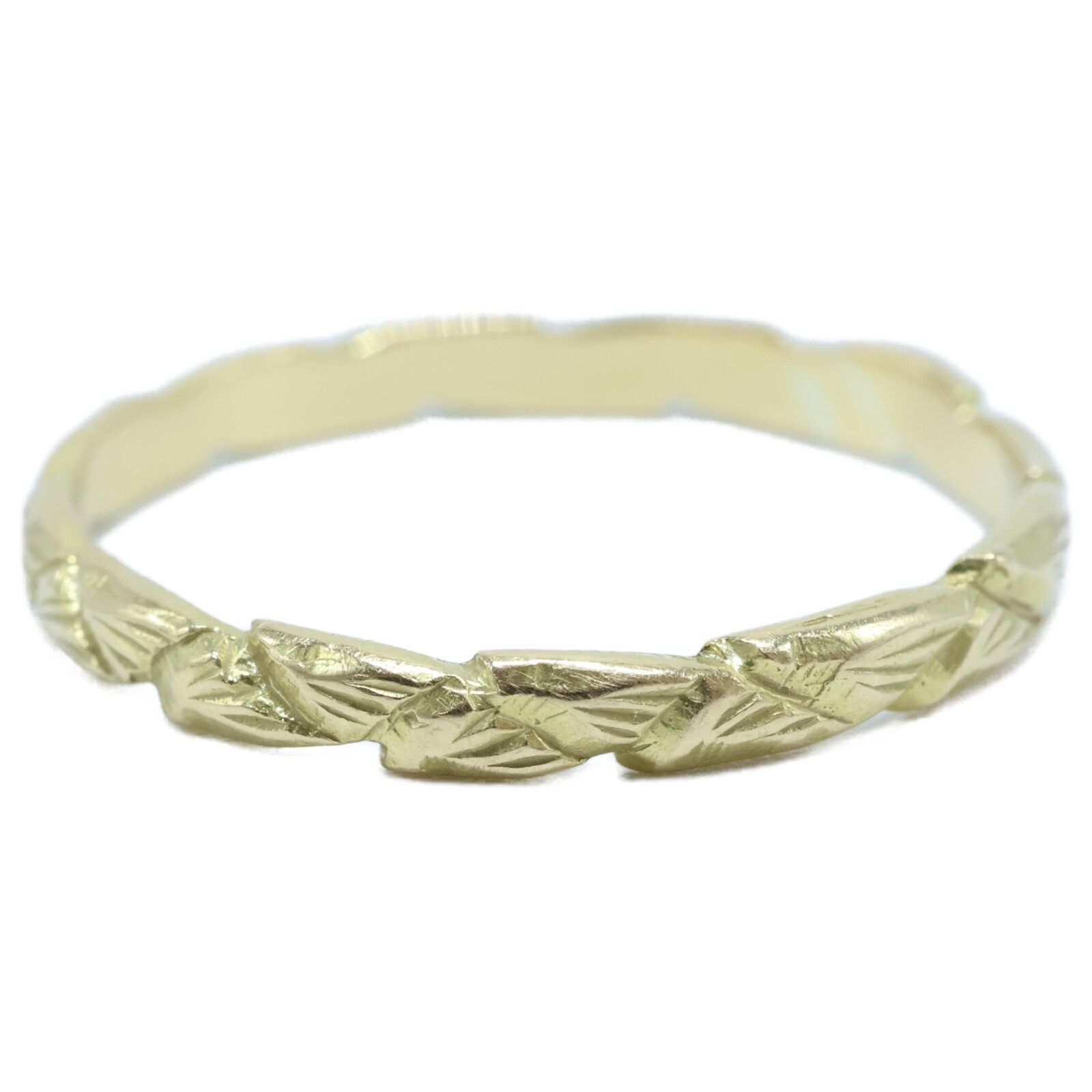 GIGI ジジ 【美品】I10012 K18 HISPANIA / Daphne ring 月桂樹 17号  