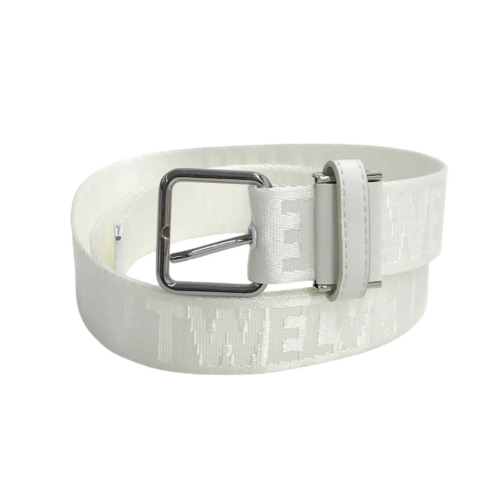 新品未使用☆V12 VTWELVE ヴィトゥエルヴ ベルト 白 ホワイト V12 ヴィトゥエルヴ ベルト ロゴ総柄 ホワイト系 [240101434658