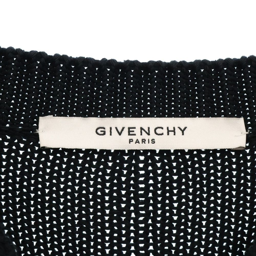 GIVENCHY (ジバンシィ) I Feel Love Damage Knit Sweater ロゴ