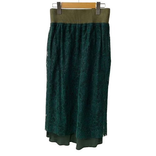 サカイ sacai レース レイヤード ジップスカート 18-03974 スカート