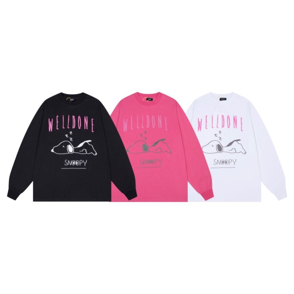 ON 828 メンズ ロングスリーブ Tシャツ プリント ブラック|ホワイト|ローズレッド S-L |