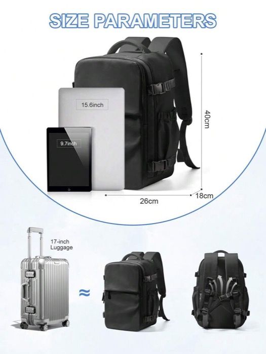 バッグ メンズ バックパック 40x20x25の機内持ち込み なキャビンバック 大容量のナイロン素材の防水ハイキングバックパック アウトドア 収納にも対応 旅行 ジム 通学等 多目的に使える機能的なバッグ バレン