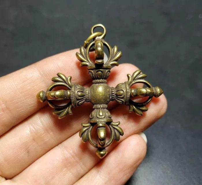 銅器 十字杵 鎮宅 辟邪 開運 風水 招財 置物 工芸品 - メルカリ