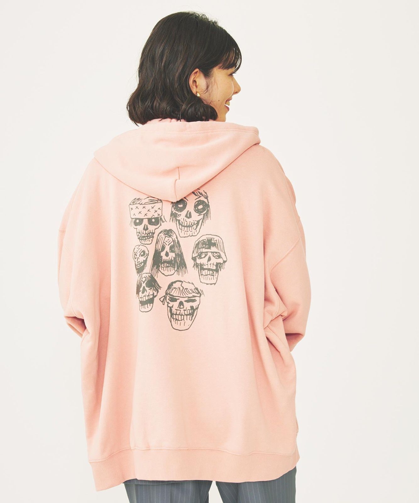 スウェット パーカー ミルクフェド MILKFED HEAVY METAL ZIP UP HOODIE