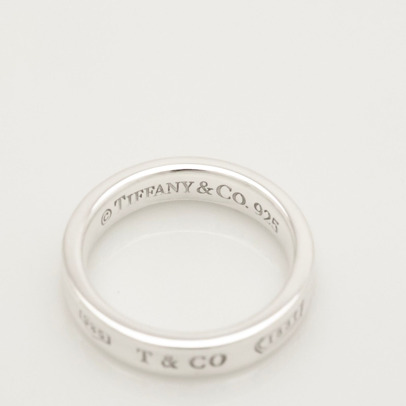 TIFFANY&Co. ティファニー リングナロー1837 AG925 10号 美品】ティファニー TIFFANY＆Co. 1837 ナロー リング 10 号