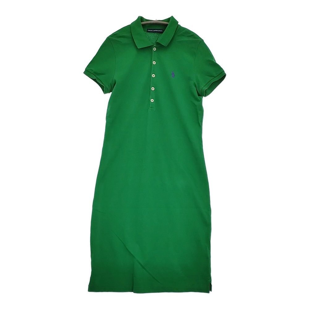 RALPH LAUREN SPORT ポロシャツワンピース XS 水色 コットン メッシュ ポロワンピース レディス(ワンピース)|POLO