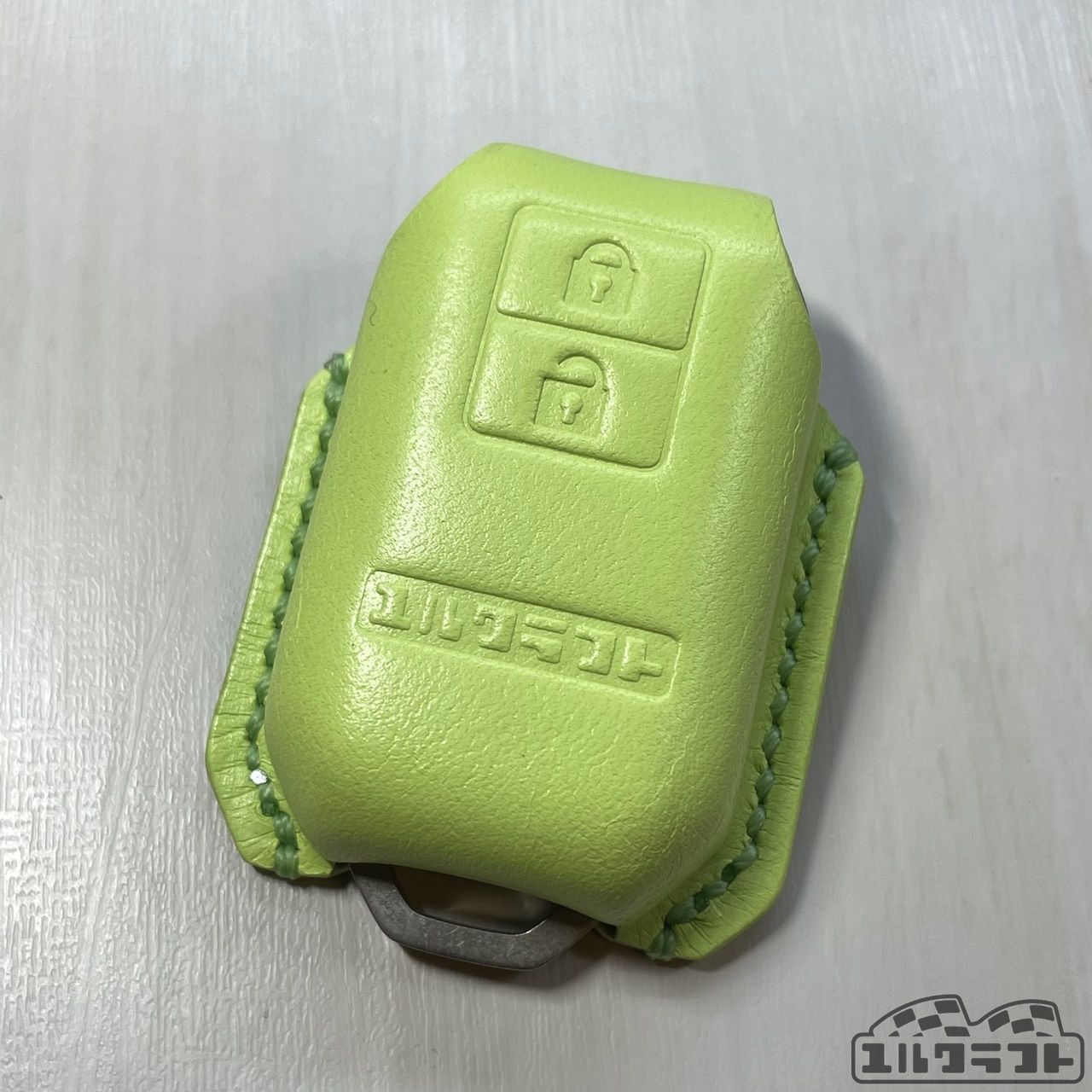 JB64JB74ジムニースマートキーケース グリルライム（ライムステッチ