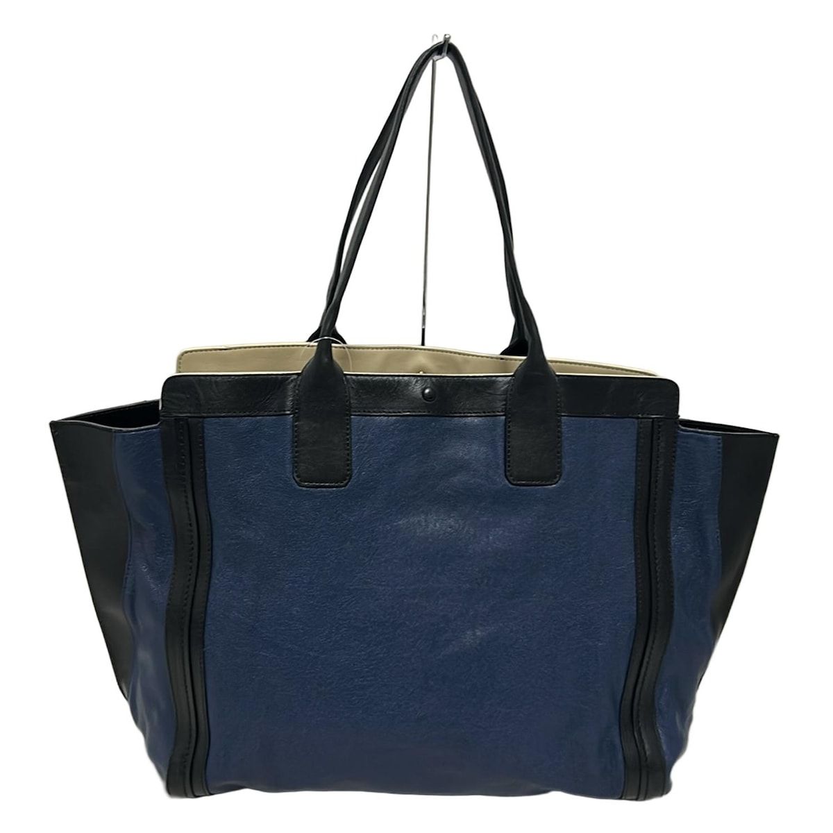Chloé グレインレザー製Chloé Spinトートバッグ の青色 | Chloé JP