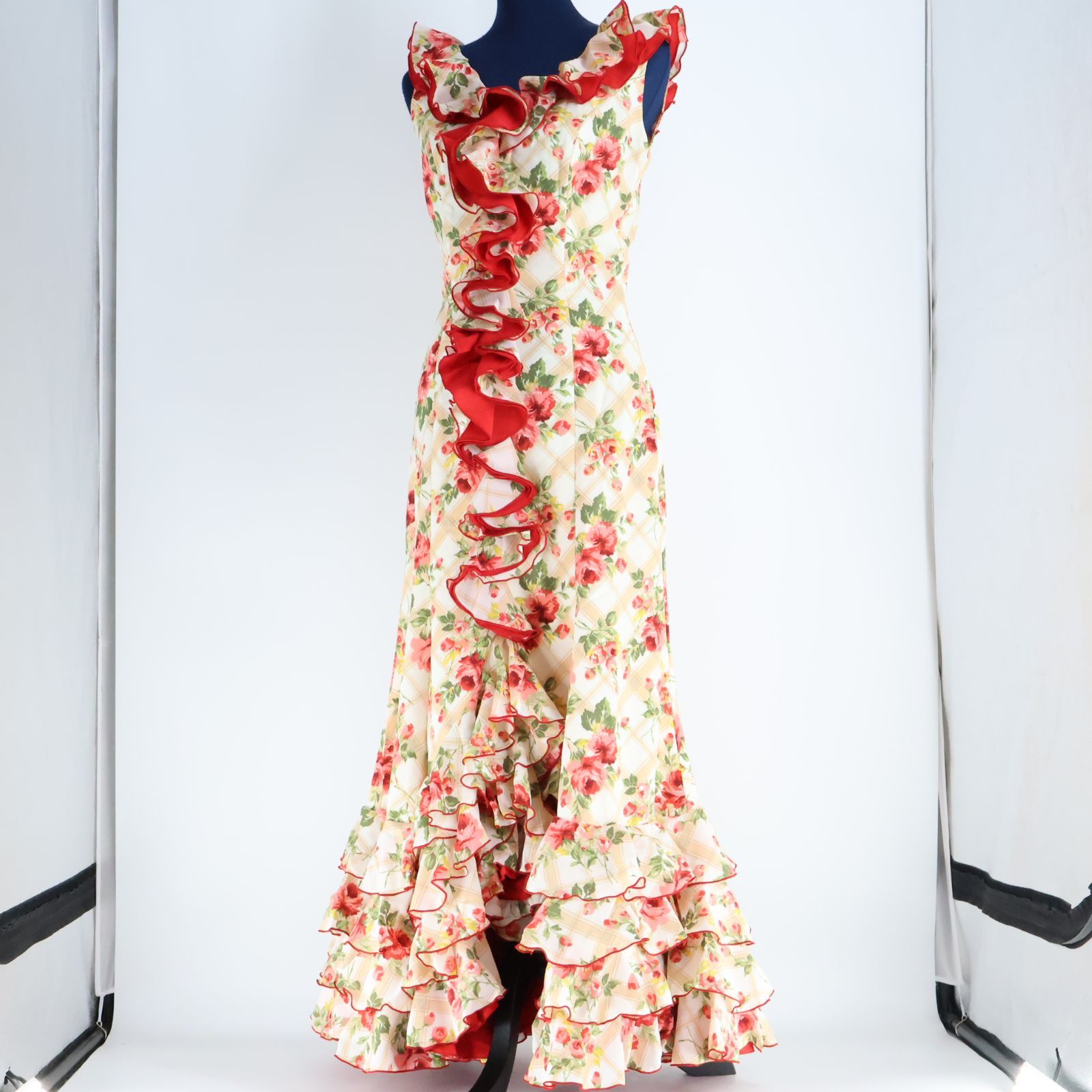 美品 フラメンコ衣装】アイボリー SONIA JOHNES ソニアジョーンズ 
