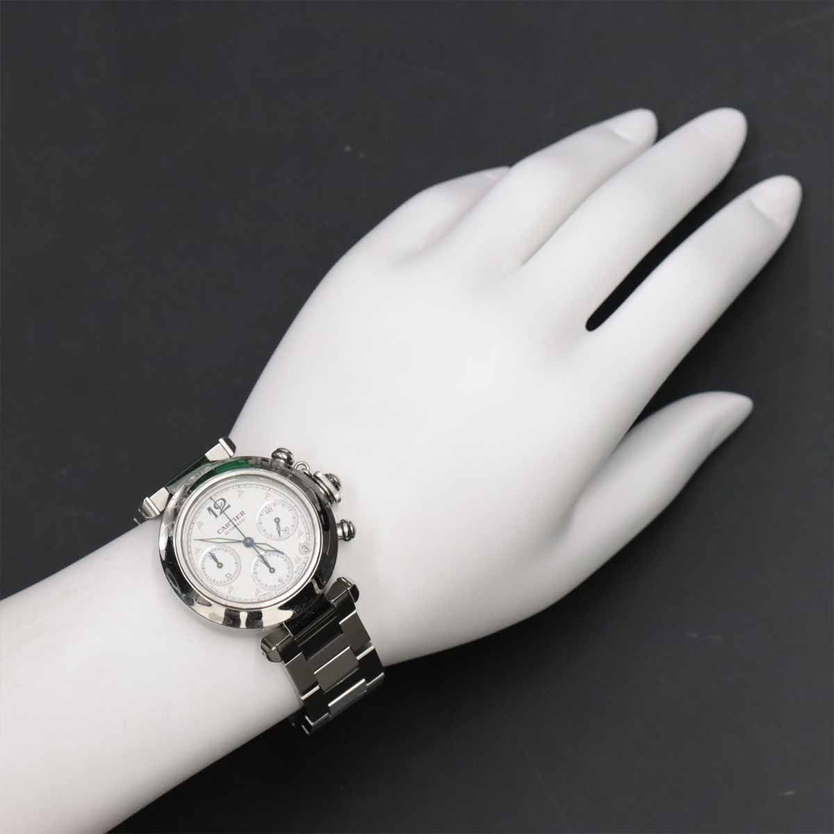 カルティエ Cartier メリディアン GMT デイト 自動巻き シルバー