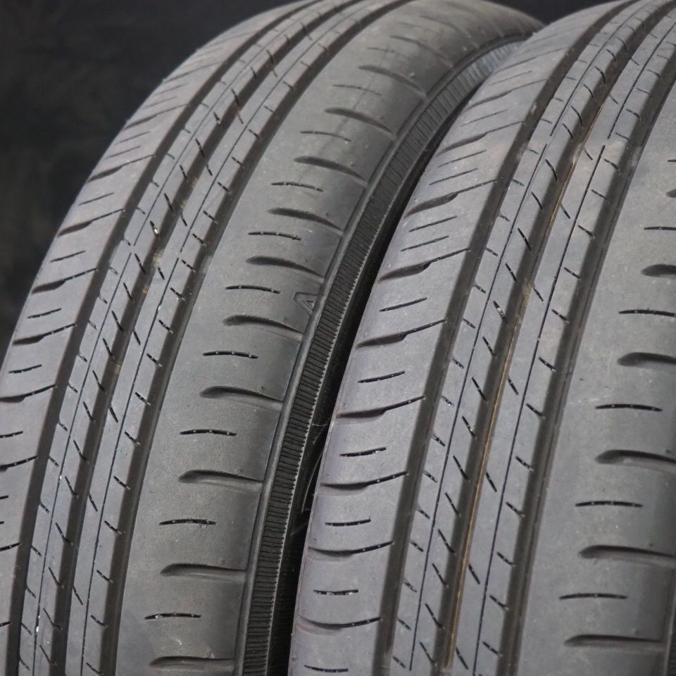 23年製 バリ山 ダンロップ ENASAVE EC300+ 155/65R14 4本 ワゴンR スペーシア ラパン タント N-WGN N-BOX等