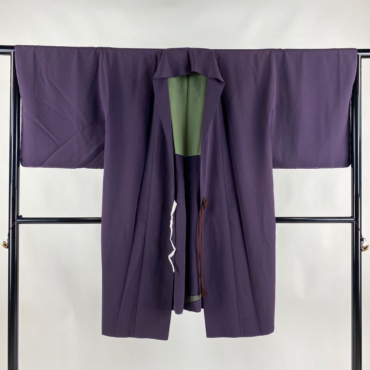 未着用 道中着 縦縞 グラデーション くすみカラー お洒落 着物 044a d  