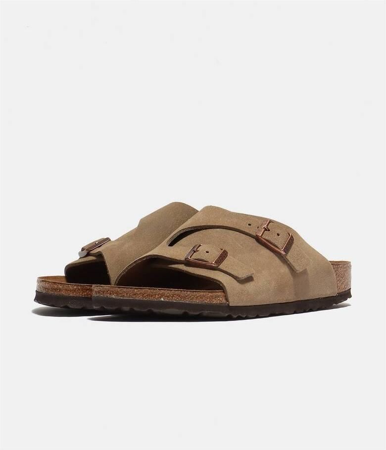 BIRKENSTOCK ビルケンシュトック   ZÜRICH / チューリッヒ スエードレザー クロッグ ソフトベッド コルクソールサンダル メンズ·レディース ソフトフットベット