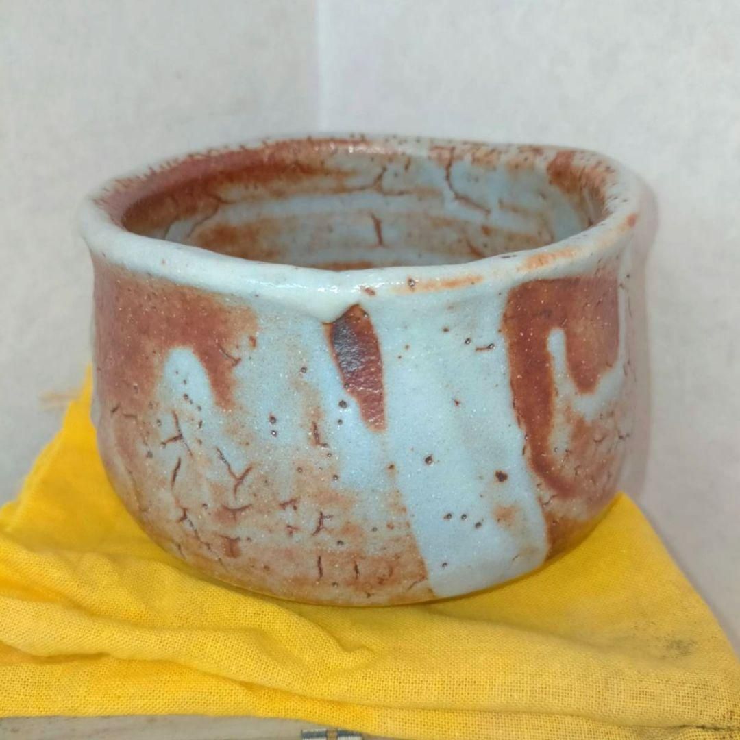志野茶碗 片山耕輔 養心隠居窯 茶道具 志野焼 養山 窯元 美術品・アンティーク・コレクション 志野茶碗 片山耕輔 養心隠居窯
