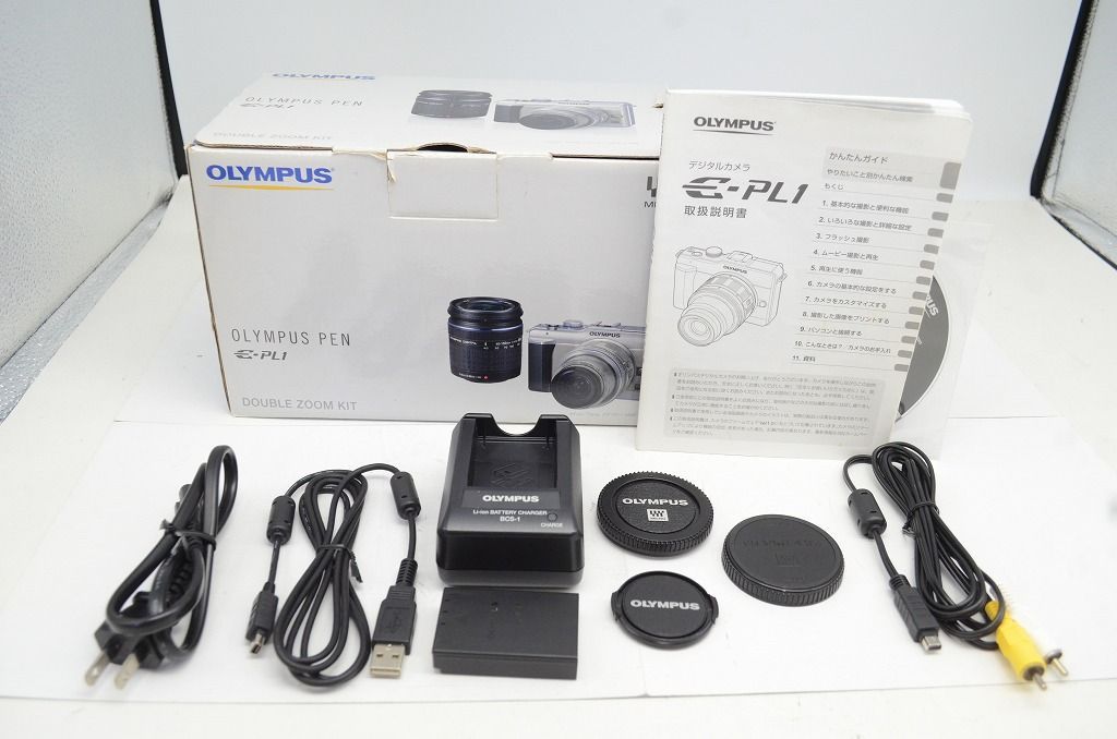  品 OLYMPUS PEN Lite E PL 1 M ZUIKO DIGITAL 14 42 mm レンズキット ミラーレス一眼 ゴールド 元 251003 q ミラーレス一眼 デジタルカメラ