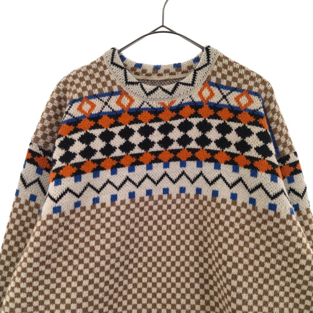 STUSSY (ステューシー) 23SS NOMA JACQUARD KNIT CREW ジャガード 