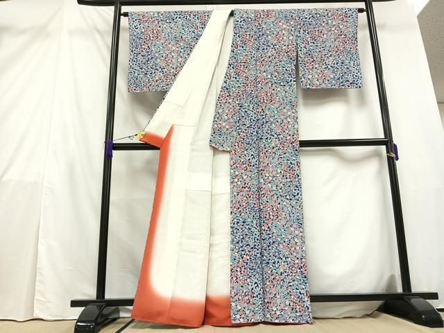 平和屋着物□上質な小紋 枝花文 正絹 逸品 未使用 AAAK7068Bsw 平和