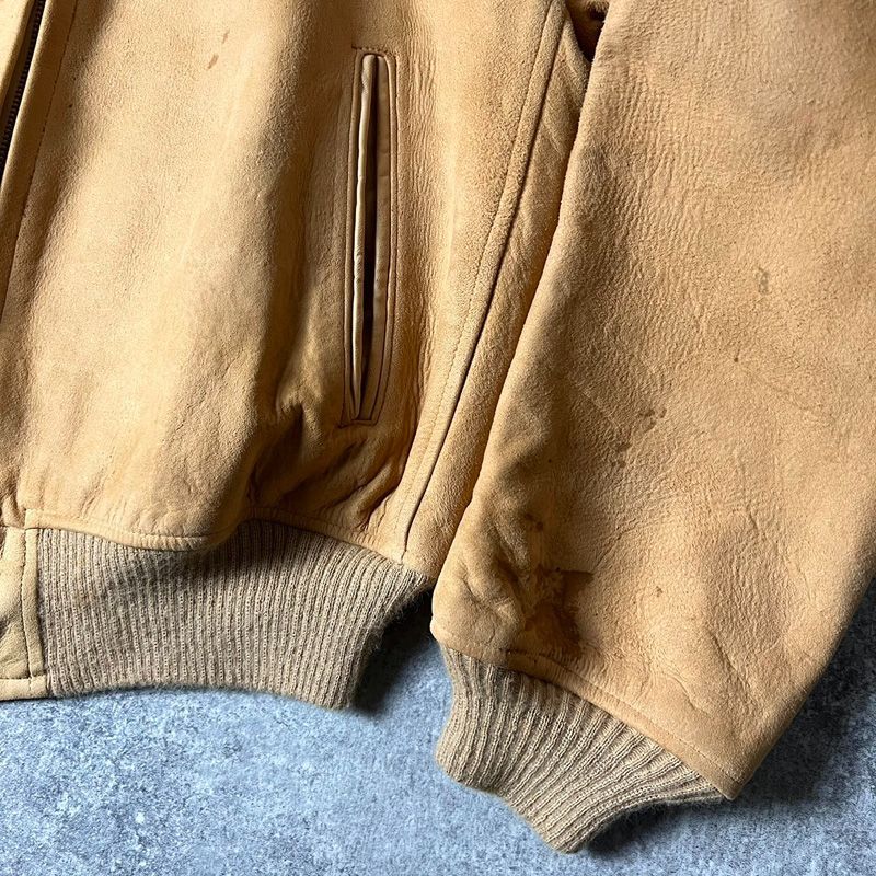 60s USA製 McGREGOR ライナー付き 本革 スエード レザー ジャケット 44