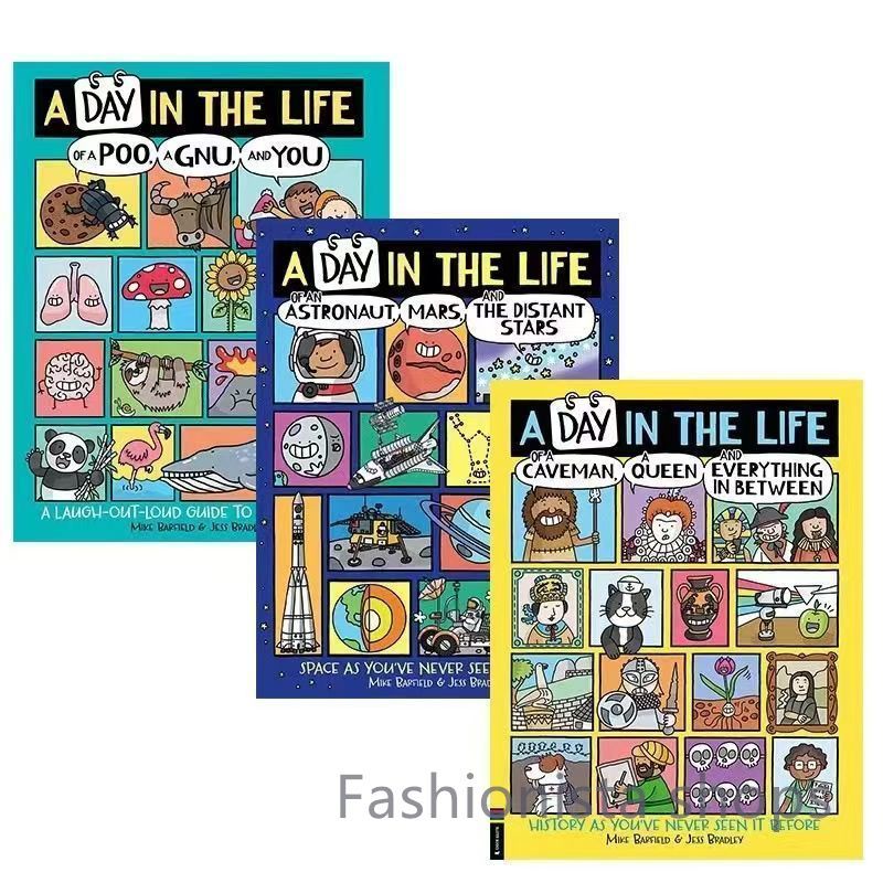 【新品未使用】Mike Barfield A Day in the Life of 3冊英語絵本洋書asdcp142