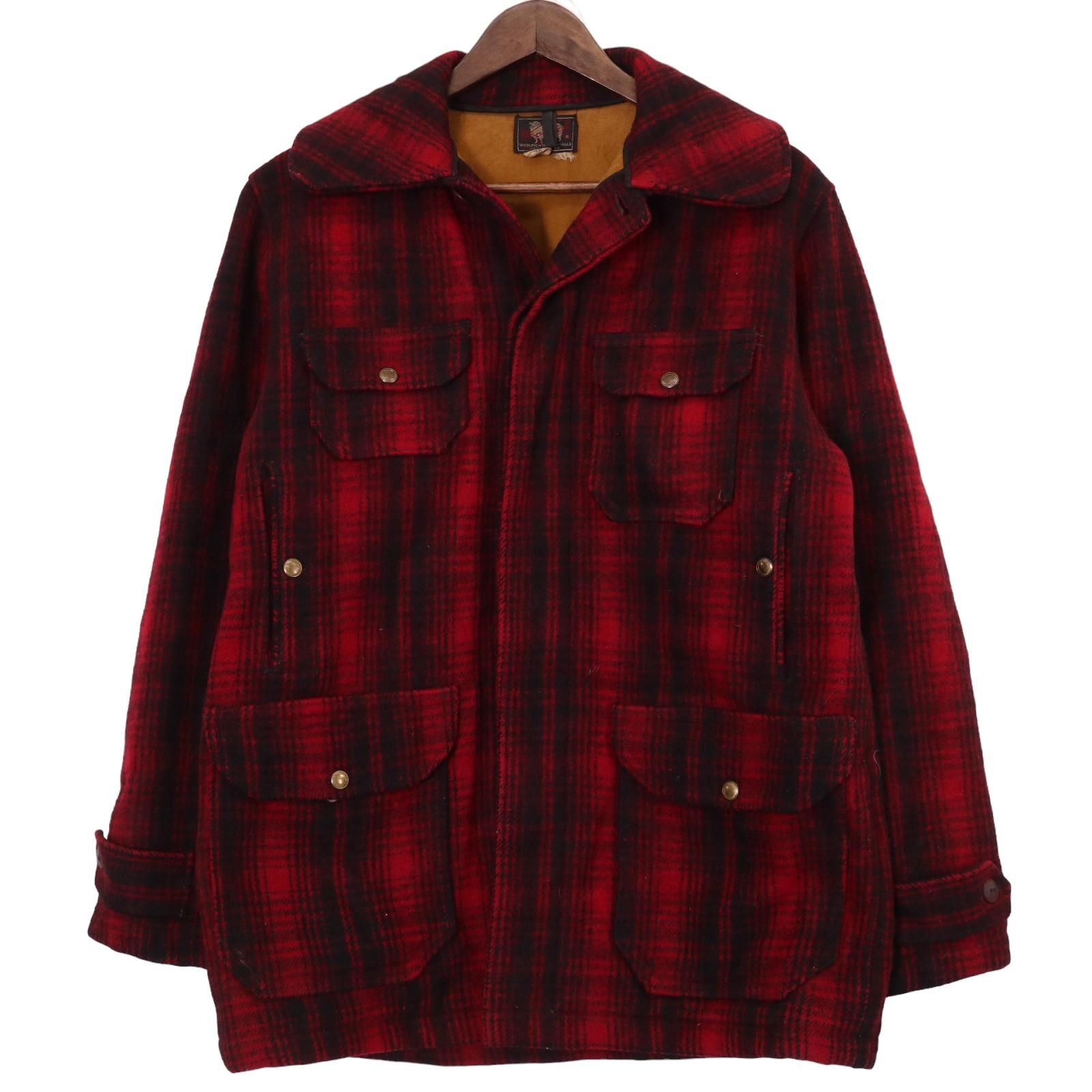 ウールリッチ　ヴィンテージ　ウール　マッキーノジャケット　USA 50年代 WOOLRICH ウールリッチ マッキーノジャケット レッド