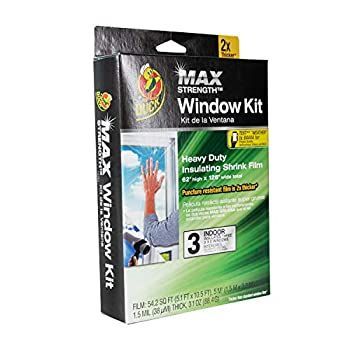 DuckブランドHeavy Duty Shrink Filmウィンドウキット、62?x 126?cm、3パック、クリア、e-commerceパッケージ（パッケージ285234?) 3 Windows 28