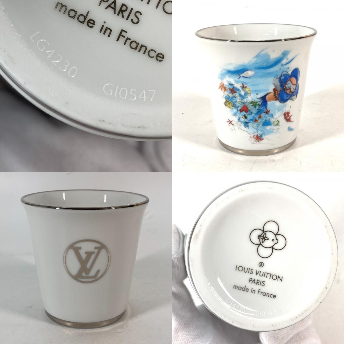 LOUIS VUITTON ルイヴィトン マグカップ セット4 ゴブレ