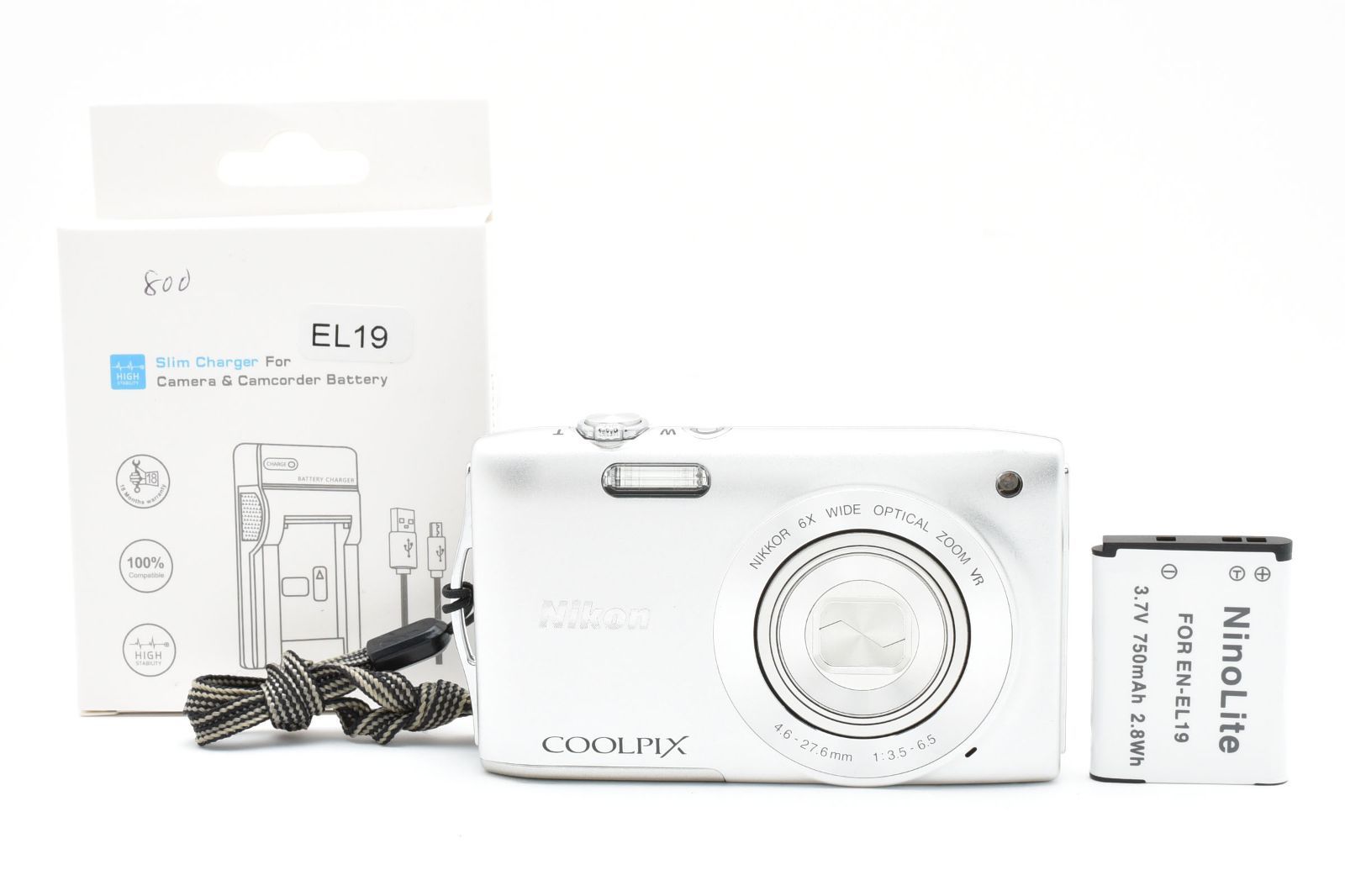 Nikon COOLPIX S3300 silver ニコン クールピクス 銀 完動美品] Nikon