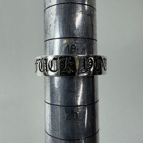 CHROME HEARTS/クロムハーツ 6mm スペーサーリング FUCK YOU 19号