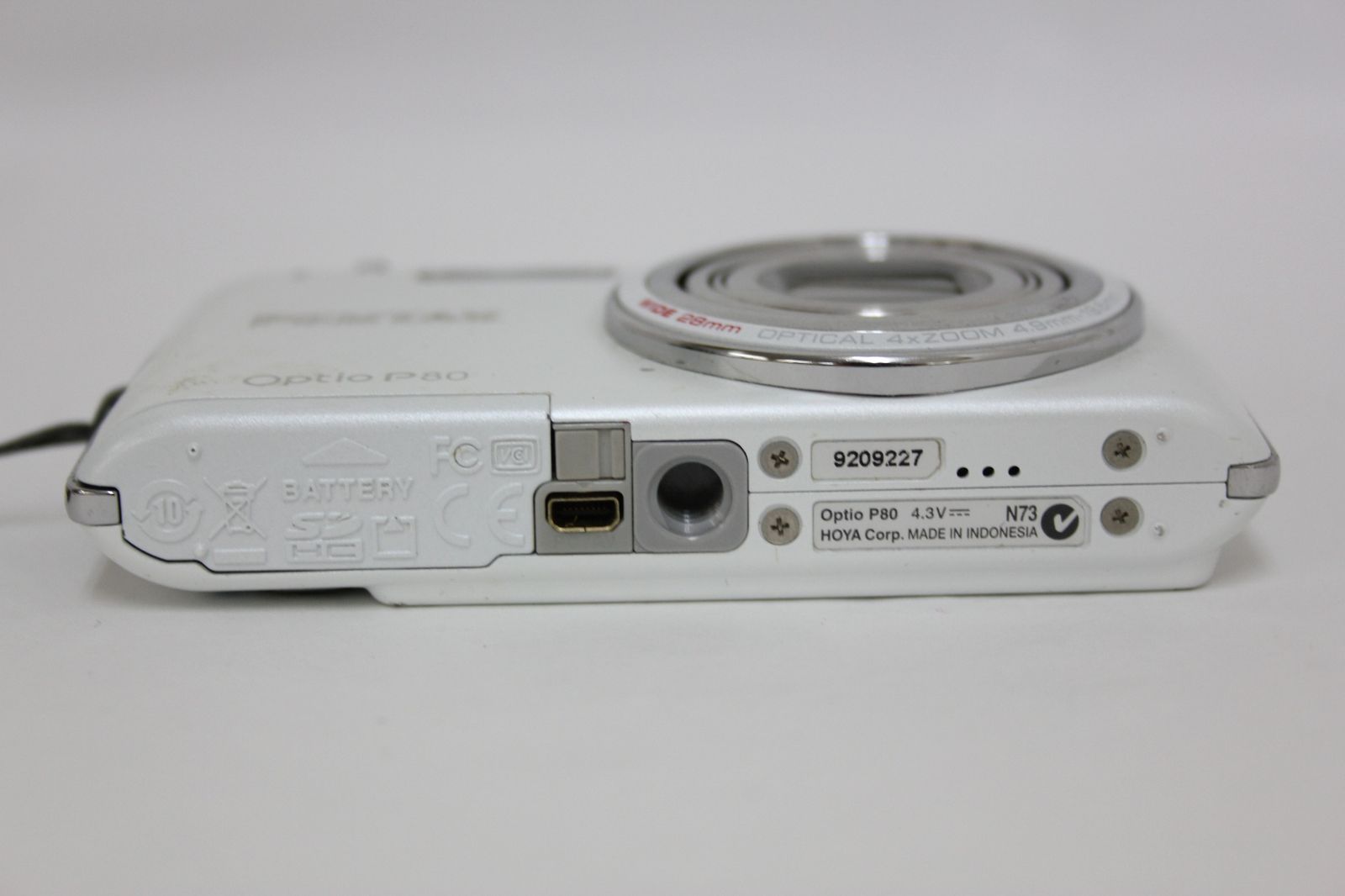 美品 PENTAX Optio P80 ホワイト 動作確認済み 価格.com - ペンタックス Optio P80 純正オプション 【動作確認済