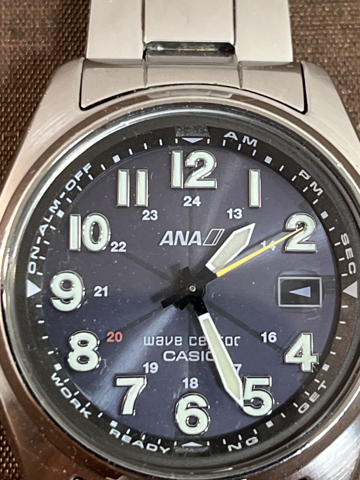 CASIO カシオ ANA アナ 限定 wave ceptor WVQ-110DJANA-1A2JF メンズ 