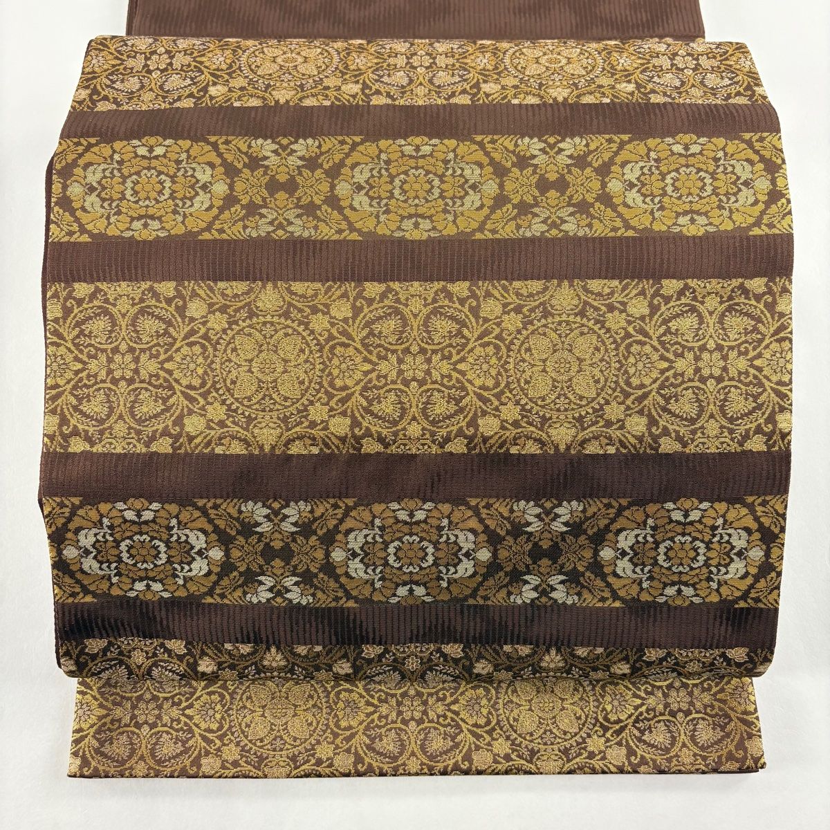 平和屋着物○六通柄袋帯 檜垣文 金糸 正絹 逸品 DAAV9320ob 平和屋