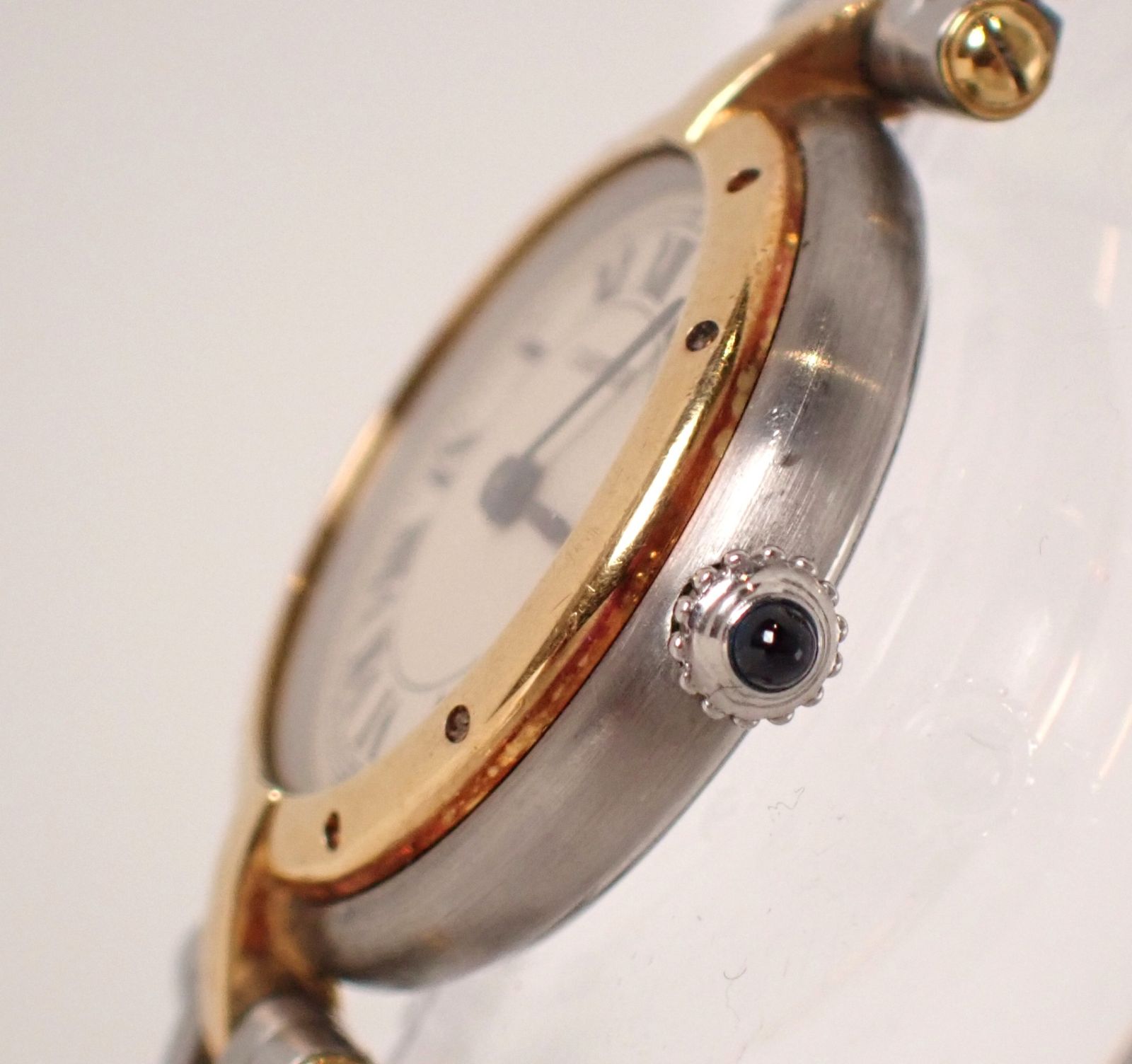 美品 Cartier(カルティエ) パンテールヴァンドーム 1ロウ 84084241 YG/SS QZ イエローゴールド 18金 コンビカラー シンプル レディース 美品 Cartier(カルティエ) パンテールヴァンドーム 1ロウ 84084241 YG