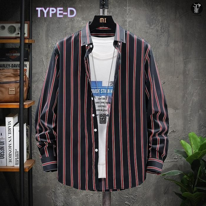 関送込!WTAPS カジュアル ストライプ コットン 長袖 Tシャツ ストライプシャツ メンズ 長袖シャツ ボダンダウンシャツ