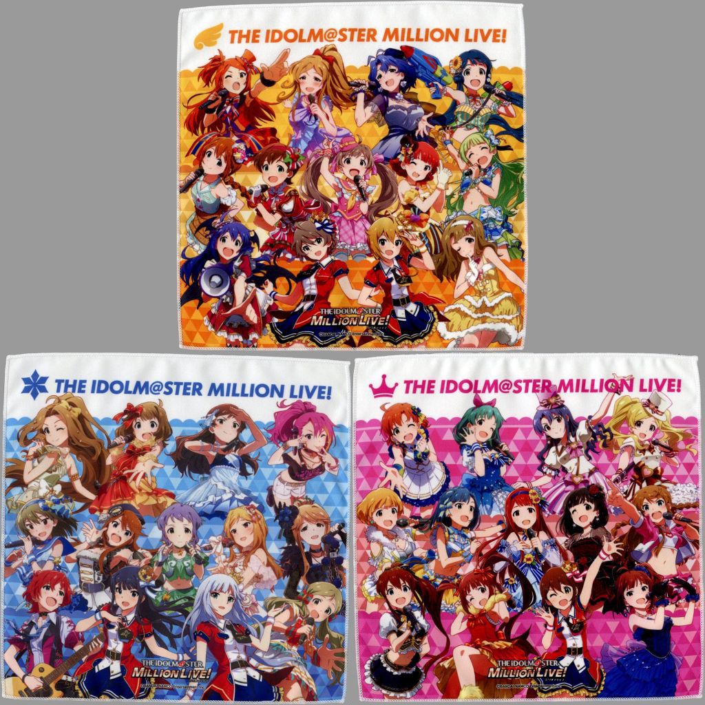 中古】タオル・手ぬぐい 集合 ミリオンスターズマルチクロス
