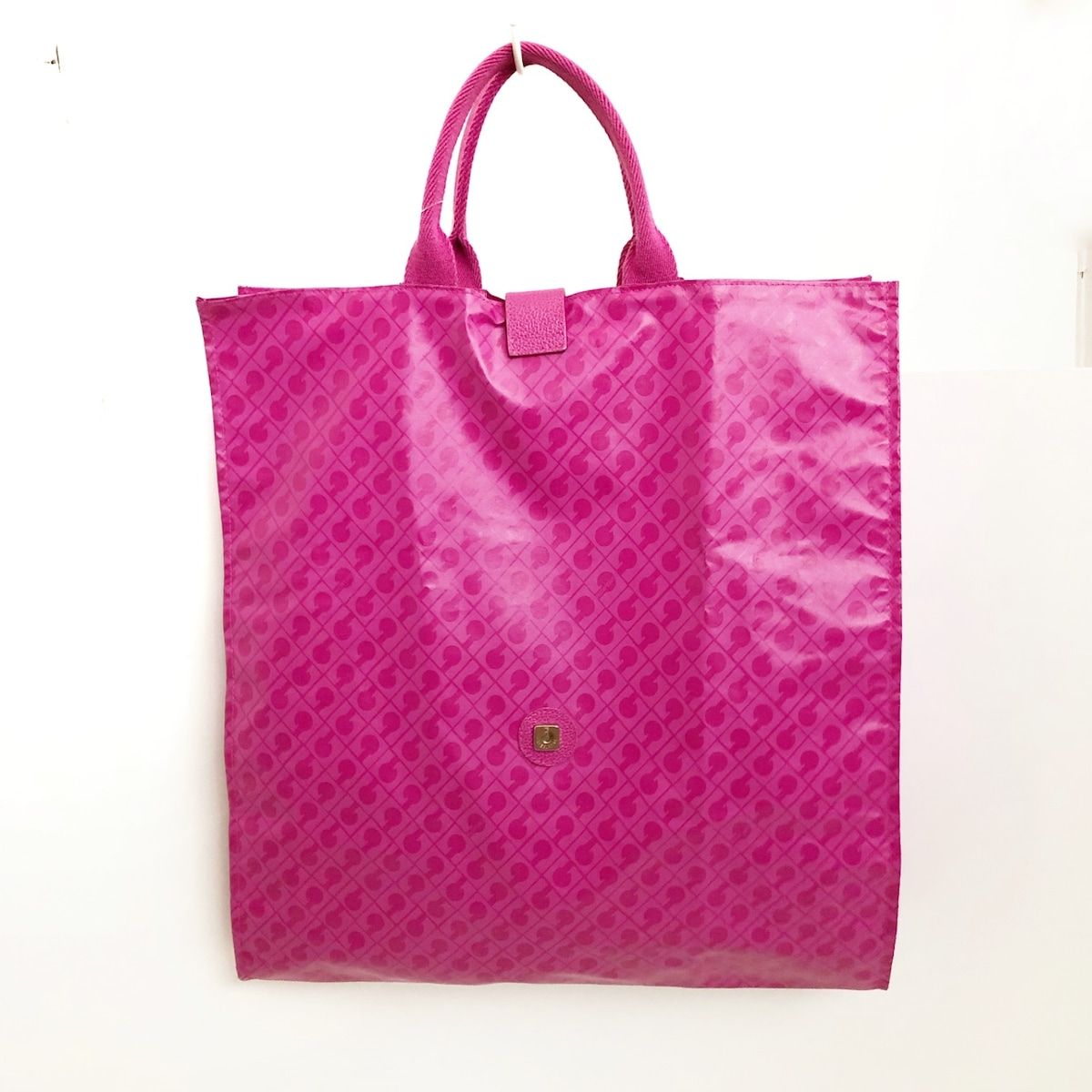 GHERARDINI(ゲラルディーニ) トートバッグ - ピンク 折りたたみ PVC(塩化ビニール)×キャンバス